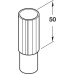Shaft Extension for Use With Foot and Shaft Sections Plastic 70 mm height - Black - (New number for 637.65-0018)