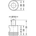 Lock Handle for Cylinder Cores with Rings Symo 3000 For combination with Symo cylinder removable core Right hand