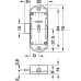 Espagnolette Lock Piccolo Nova Case for Lever Bit Key Backset 15 mm Right hand nickel plated
