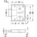 Rim Lever Lock Backset 30 mm Random key changes