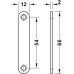 Magnetic Catch Pull 8.0 kg for Mounting into Metal or Plastic White catch