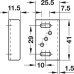 Striking Plate for Screw Fixing Steel Suitable for LL 100 LockerLock Nickel plated