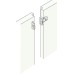 Rebate Set for Tubular Mortice Latch Aluminium/Steel Nickel plated