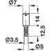 Cam Lock Clip for Symo 3000 Cam Lock Case For cam lock with nut attachment Nickel plated
