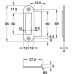 Strike Plate Flanged Stainless steel Satin