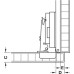 Hinge Set for Overlay Pivot Sliding Cabinet Doors Accuride 1432 For vertical use Ø 40 mm cup hinge set for door thickness 19 mm