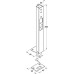Flush Bolt Sunk Slide Action 200 x 22 mm Stainless Steel Fully enclosed design Satin