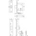 Deadlock Mortice Security 5 Lever Case Size 64/76 mm Keyed to differ backset 44 mm case size 64 mm polished brass