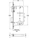 Sashlock Case Mortice Cylinder Radius Forend Case Size 92 mm Startec Backset 60 mm case size 92 mm satin stainless steel