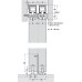 Fitting Set Add-On System for Sliding Interior Doors Hawa-Telescopic 80/2 Top hung system For 2 doors