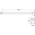 Grab Rail Hinged Length 800 ±10 mm Nyma Style Polished stainless steel