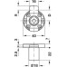Inlaid Lock Case Drawer Version Backset: 20 mm Symo 3000 For combination with Symo cylinder removable core Mounting: Drawer version (key turn to the right)