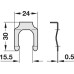 Cam Lock Clip for Symo 3000 Cam Lock Case For cam lock with nut attachment Nickel plated