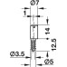 Cam Lock Clip for Symo 3000 Cam Lock Case For cam lock with nut attachment Nickel plated