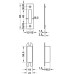 Cylinder Deadlock Mortice Stainless Steel Startec Backset 55 mm case size 84 mm satin