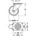 Swivel Single Wheel Castor without Brake Wheel Ø 80-125 mm 100 mm Plate Fixing with screw-on plate Wheel Ø 125 mm load capacity 200 kg