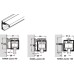 Side Fixing Profiles for Hawa-Junior Top Tracks For wooden door systems For Hawa-Junior 40 length 3500 mm