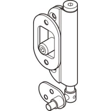 Intermediate Pivot Hinge for Folding Patio Doors Slido Fold 100-U Top hung end folding system Gold finish
