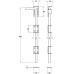 Drop Bolt Length 460 mm Steel Electro galvanized