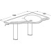 Support Washbasin Flexi Version Ropox Right hand version