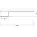 Towel Rail Extruded Aluminium Polished chrome Length 380 mm
