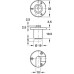 Inlaid Flap Lock with Ø 19 mm Cylinder Rondell Random key changes matt nickel plated