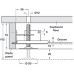Plinth Adjusting Fitting with Bracket for Cabinet Plinth Steel For insertion in a groove and screw fixed Load capacity 150 kg