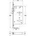 Mortice Latch Radius Forend Case Size 92 mm Startec Backset 60 mm case size 92 mm satin stainless steel
