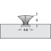 Window Seal Slide Pile and Fin 5.0 mm Plastic White