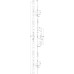 Multi-Point Repair Lock 2 Hook to Replace most Multi-Point Locks Backset 45 mm front plate length x width 1987 x 20 mm