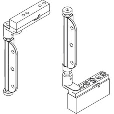 Pivot Assembly Set Mortice for Folding Patio Doors Slido Fold Bottom rolling system end folding system Gold finish
