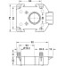 Plinth Foot Top Section for Häfele AXILO™ 78 Plinth System Plastic Press fitting