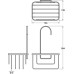 Shower Caddy Hook Over Mild Steel Chrome plated