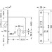 Hookbolt Lock Profile Cylinder Operated Startec For sliding doors Nickel plated