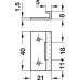 Angled striking plate for Symo push and turn lock galvanized