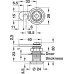 Cam Lock Case with Hook Cam Symo 3000 For combination with Symo cylinder removable core Closure direction  A (D F G*)