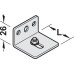 Side Fixing Mounting Bracket for Sliding Wooden and Glass Interior Doors Slido D-Line11 Top hung system Galvanised steel finish