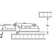 Hinge Set for Overlay Pivot Sliding Cabinet Doors Accuride 1432 For vertical use Ø 40 mm cup hinge set for door thickness 19 mm