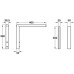 Worktop Bracket Ropox White finish