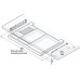 Extending Pencil Tray for Undermounting Plastic Light grey finish
