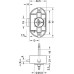Dead Bolt Rim Lock Backset 25 mm White