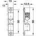 Twin Ball Catch for Screw Fixing Height: 60 mm bright brass