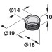 Sleeve for Rim/Mortice Budget Lock Brass Startec For recess mounting Bright