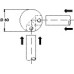 Corner Piece 303 Stainless Steel Cubicle Fittings PBA Stainless steel fittings for 13 mm board partitions Satin stainless steel finish