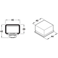 Track Stopper for Sliding Internal or External Doors Straightaway Bottom rolling system Rubber stop block with steel fittings