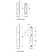Mortice Lock Multipoint Cylinder 3 Point Gear or Lever Operated Steel Version A - 12 mm hook