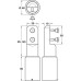 Plinth Partition Support Leg Cubicle Fittings Satin anodised aluminium finish