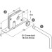 Deadbolt Locking System for Sliding Interior Doors Hawa 20-A Endfold Top hung system Lock access sleeve