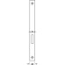 Profile Cylinder Lock Mortice Deadlock for Flush Doors Stainless Steel Startec Backset 55 mm case size 84 mm satin