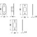 Mortice Deadbolt Tubular Operated by Turn/Emergency Release or Key Backset 57 mm case size 76 mm with 8 mm follower